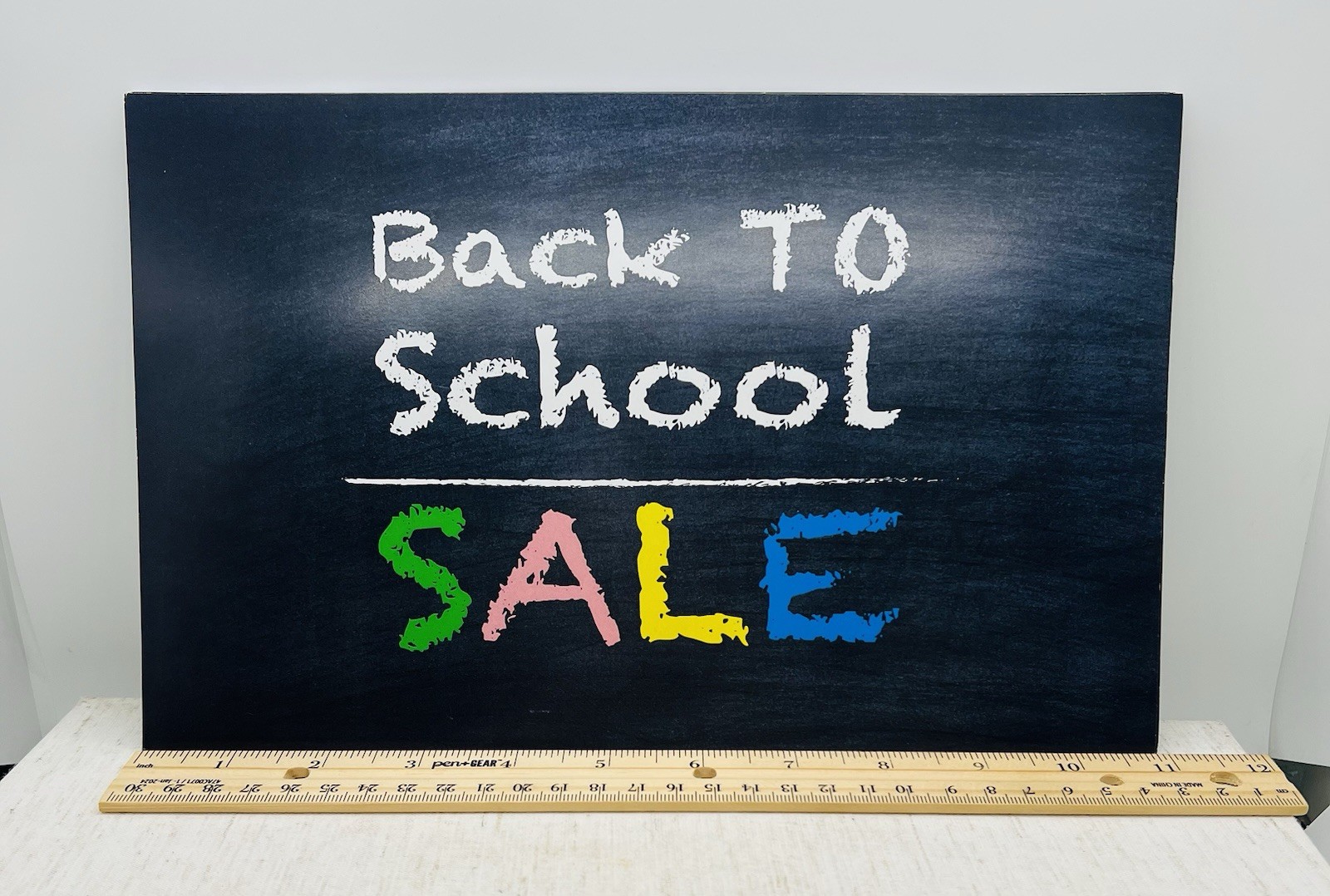 SALE Back To SCHOOL Price Sign Retail -11″w x 7″H NEW Chalkboard