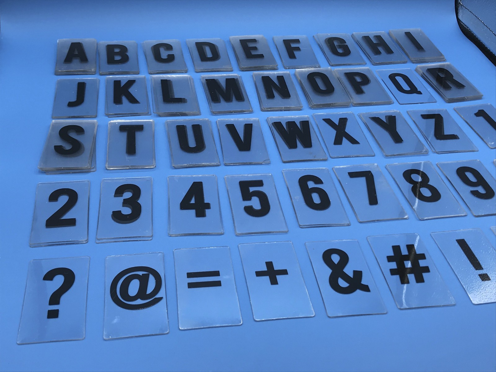 131 Piece Sign Letters Flexible Outdoor 3 x 1.625″ Inch