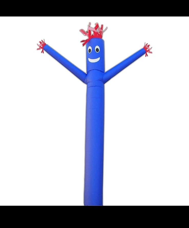 Blue Inflatable Tube Man Air Dancer Balloon Promotional Display