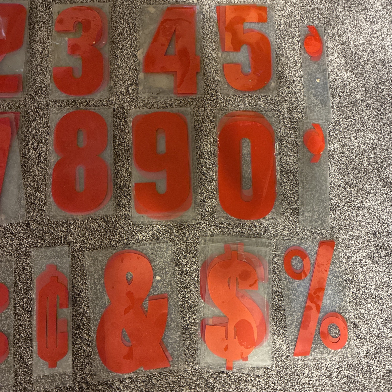 260 Vintage Plastic Marquee Changeable Outdoor Sign 9” Letters And Numbers