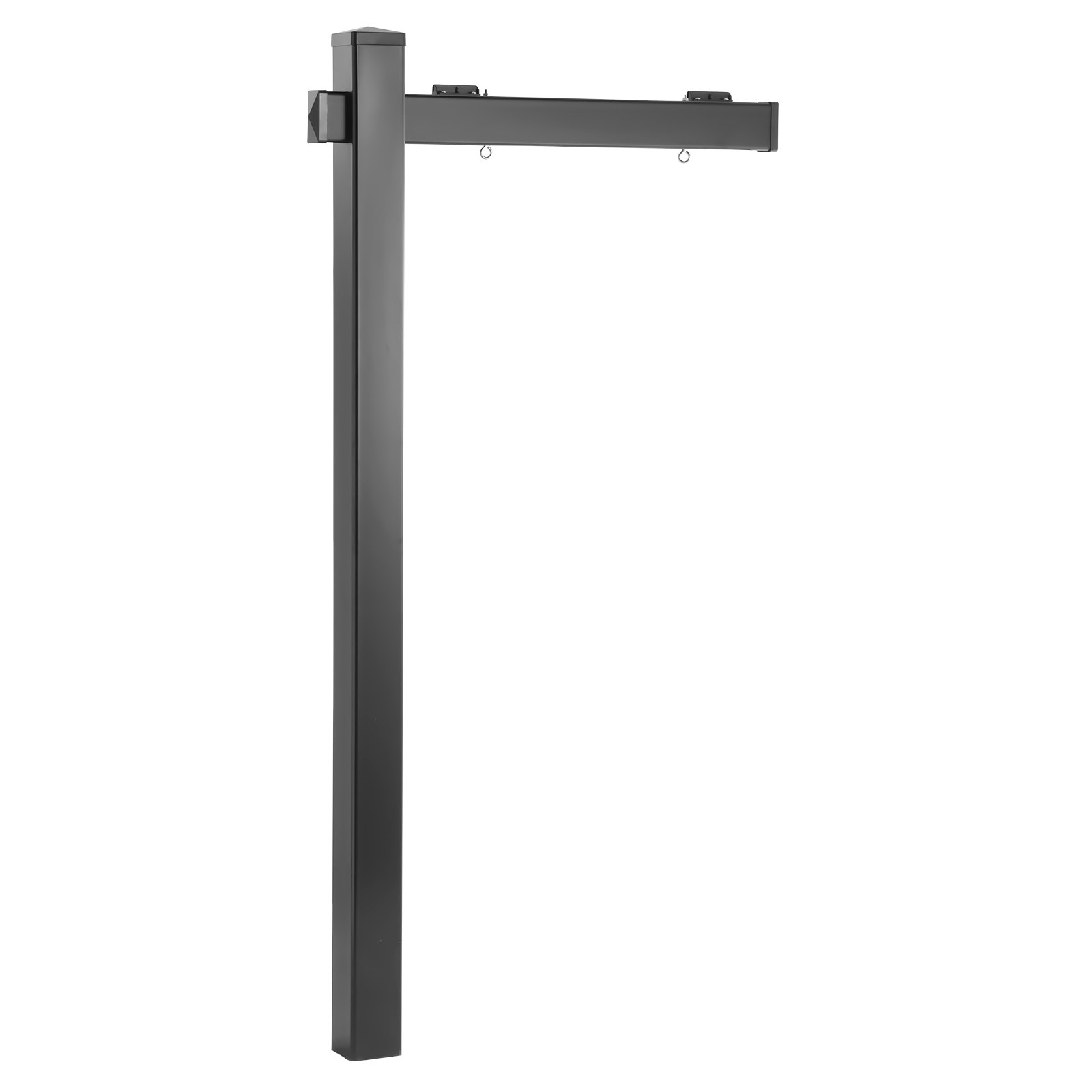 Uimoso Real Estate Sign Post PVC Realtor Yard Sign Holder 6 ft Black for Outdoor