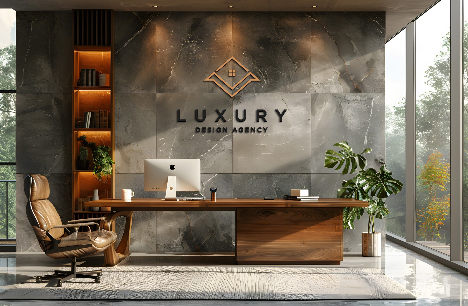 Your business wall wooden logo | Custom company 3D Laser-cut & hand painted logo