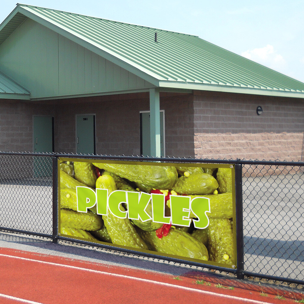 Vinyl Banner Multiple Sizes Pickles Outdoor Advertising Printing D Outdoor