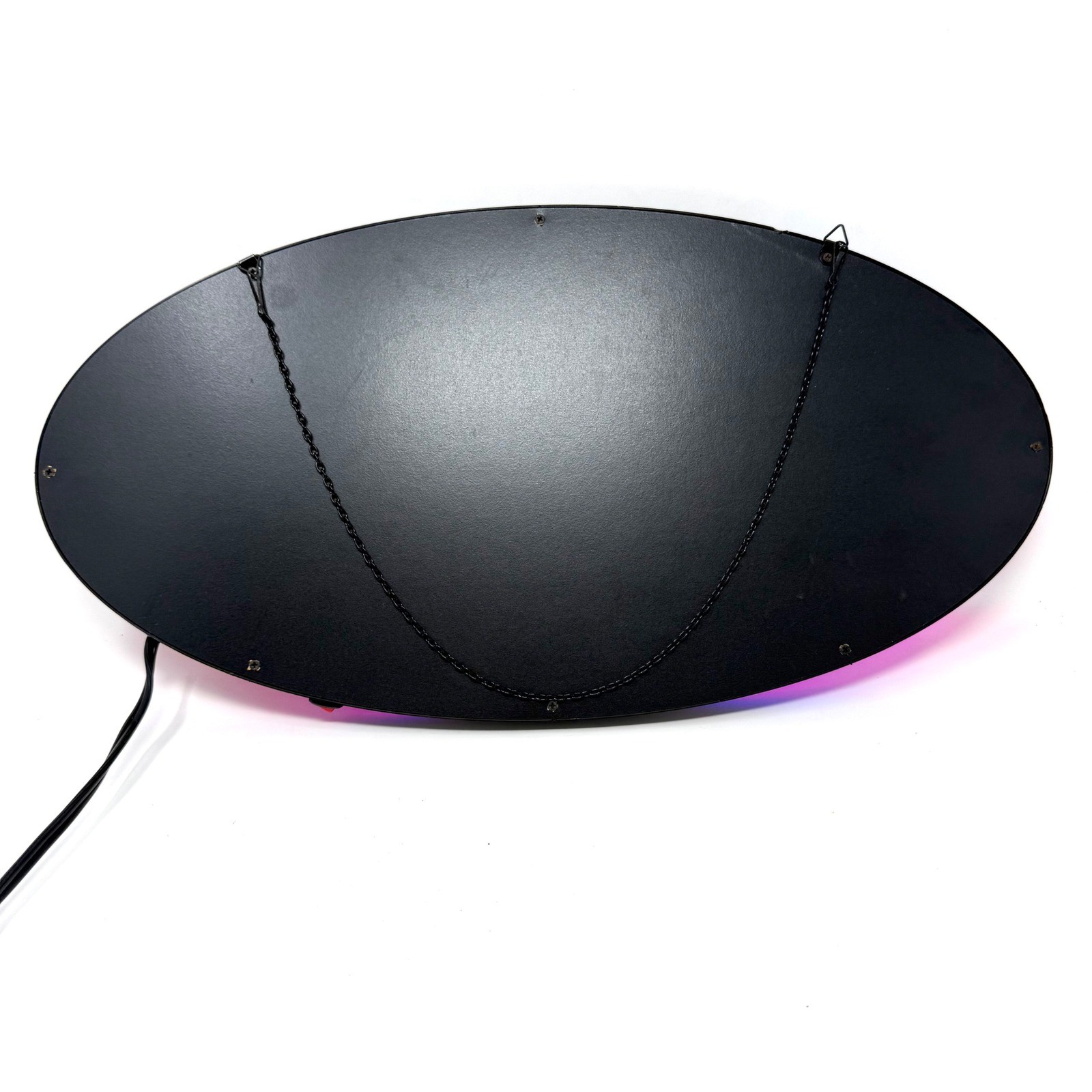 Animated LED Open Sign Oval Blue Red Flashing Business Storefront 25x48cm AC