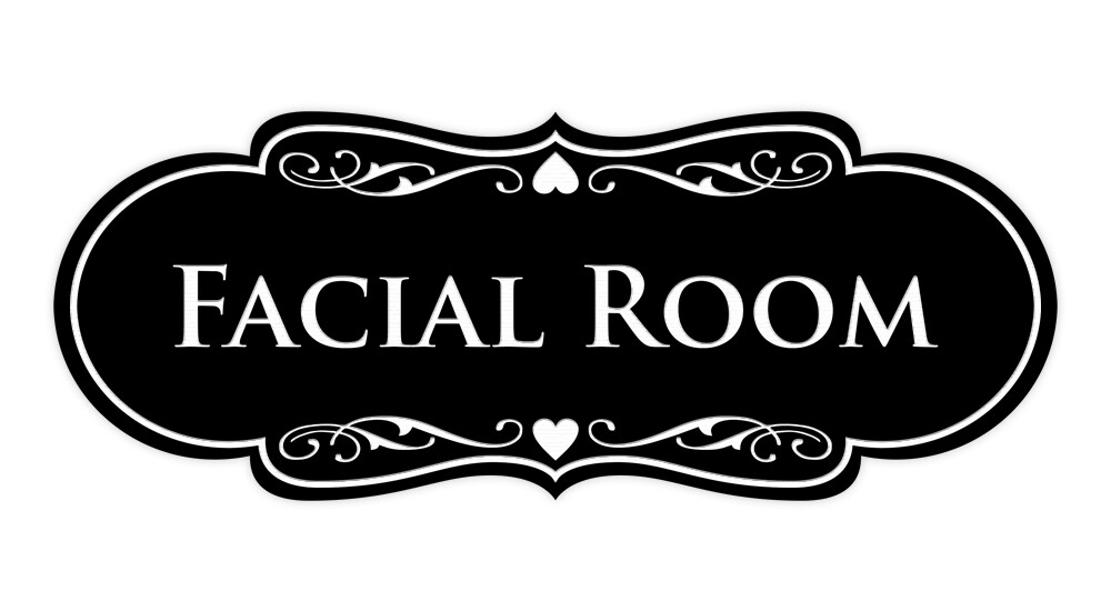 Designer Facial Room Wall or Door Sign