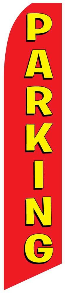 Parking Flag Flutter Feather Banner Swooper Extra Wide