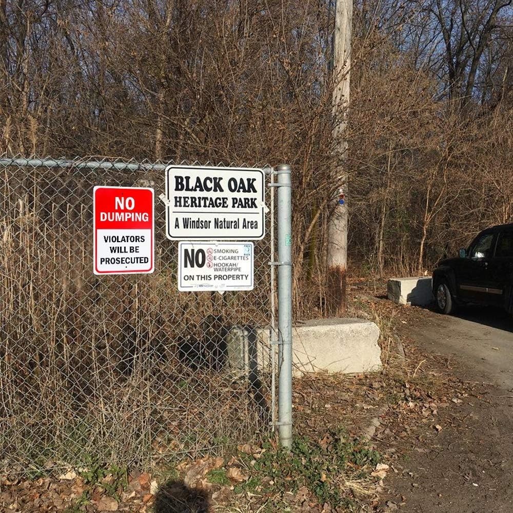 2 Pack No Dumping Violators Will Be Prosecuted Sign 10″x 7″ .04″ Aluminum Sign