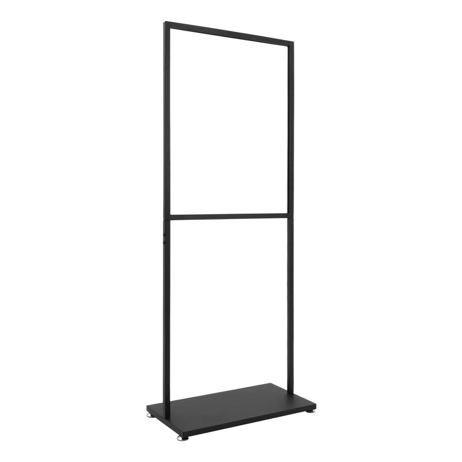 Rectangular Metal Advertising Display Stand Freestanding Poster Display Stand