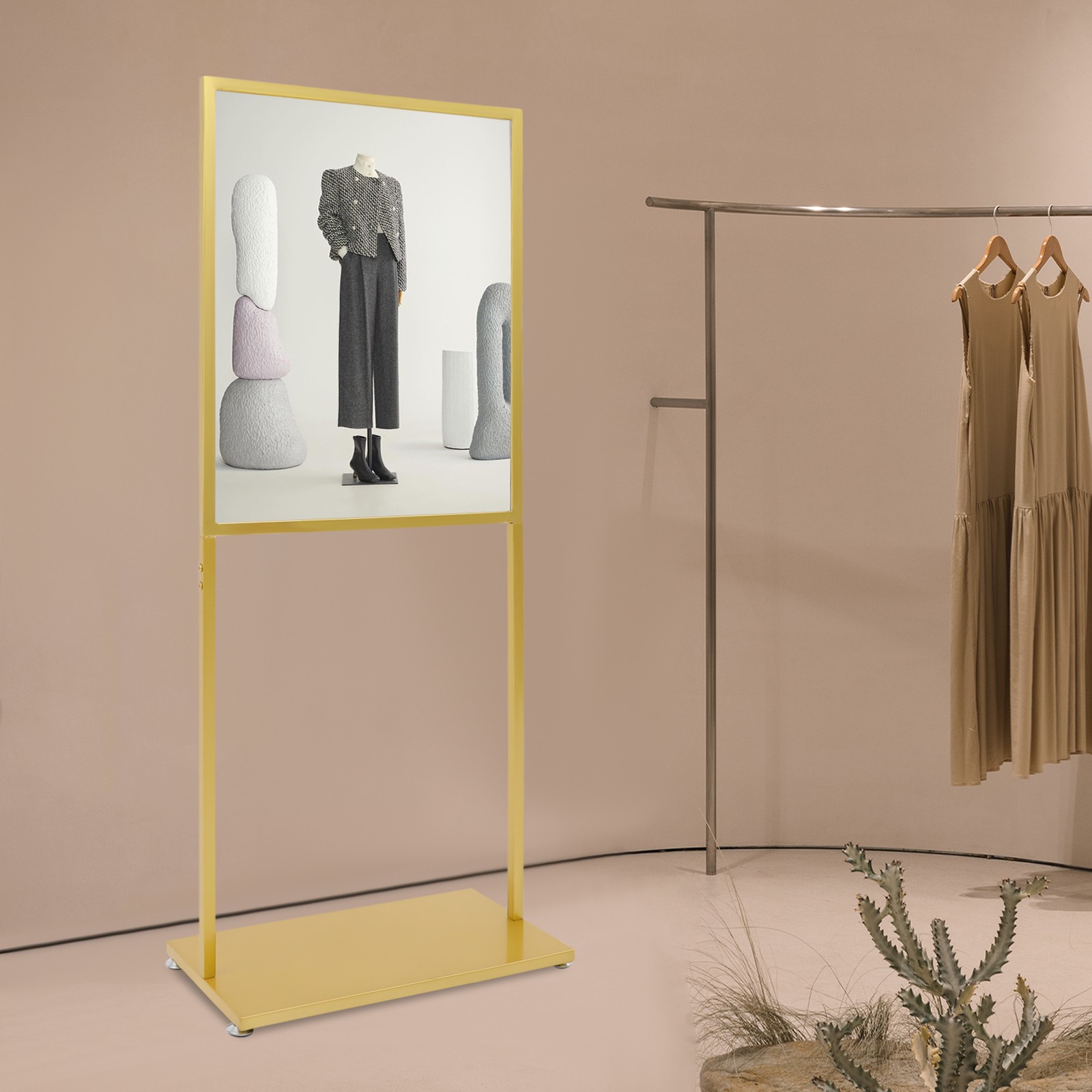 Poster Holder Stand, Pedestal Sign Stand, Rectangular Heavy Duty Poster Display