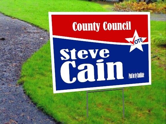18 x 24 Yard Signs – Custom Design – Full Color – 2 Sided – Stakes Optional