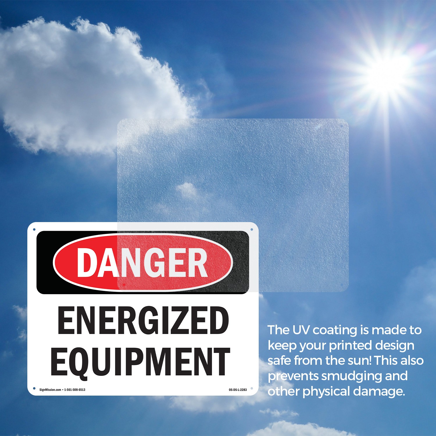 Energized Equipment OSHA Danger Sign Metal, Plastic, Or Decal – 5 or 10 Pack