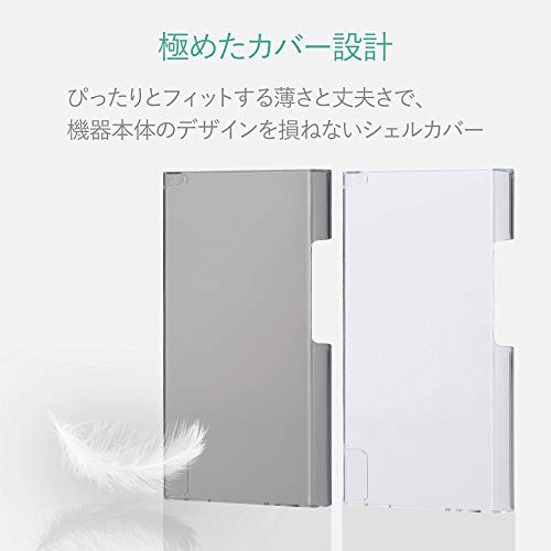 ELECOM Walkman A Hard Polycarbonate Case Scratch-Resistant and Durable Clear