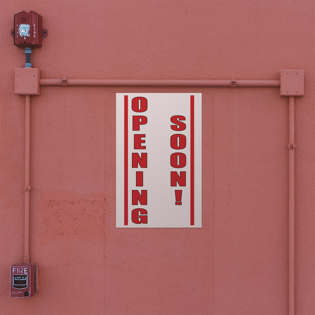 Door Decals Vertical Vinyl Stickers Multiple Sizes Industrial Vinyl Business