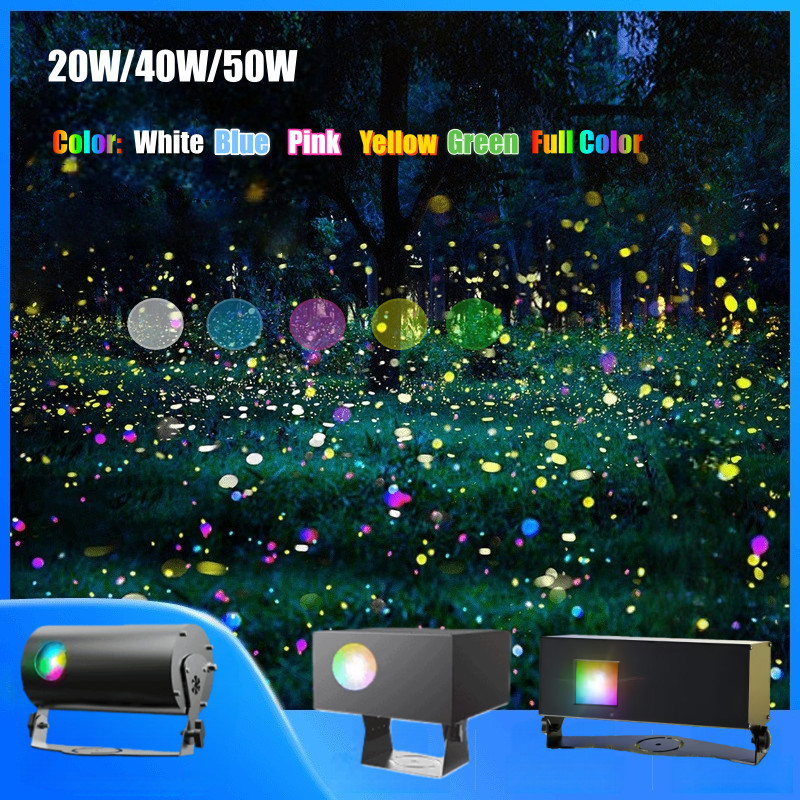 50W Outdoor Dynamic Firefly Laser Starry Sky Projection Light Garden Landscape