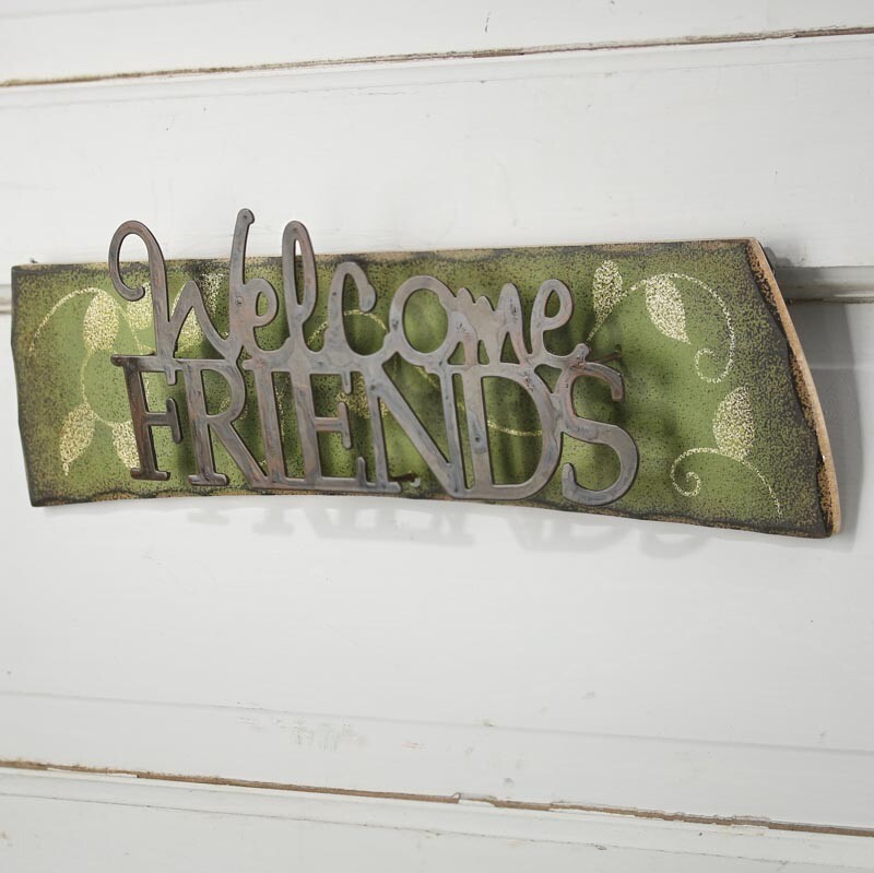 Rectangular Sage Green Wood Sign