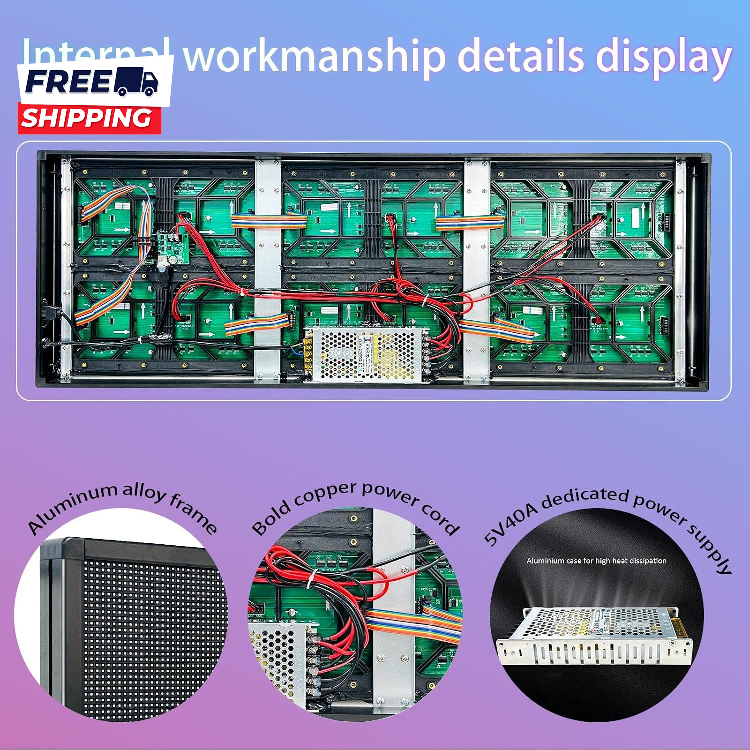 P6 Programmable Led Sign Custom Scrolling Outdoor Digital Signs Pixel Led Panel