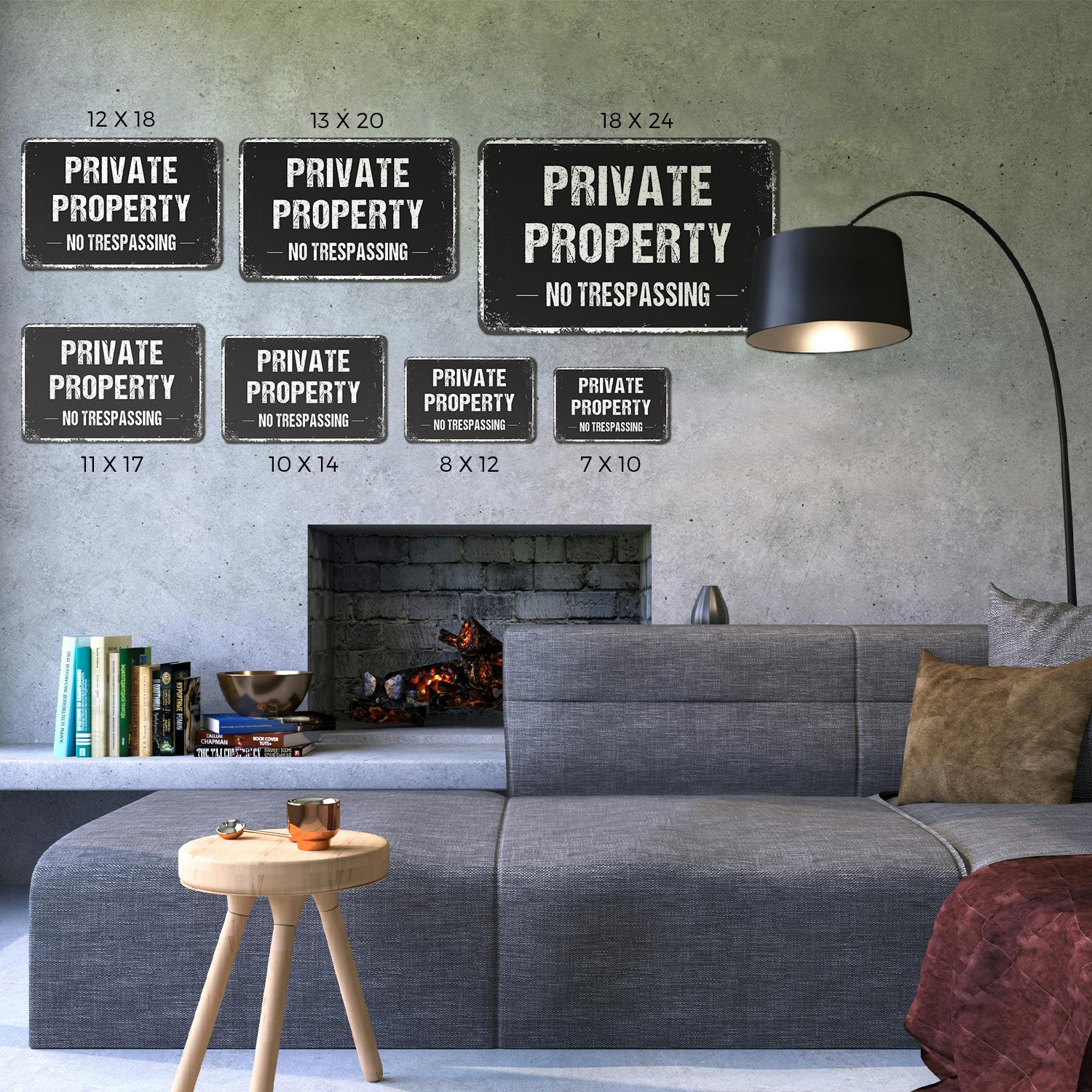 Private Property No Trespassing Sign No Soliciting No Shortcuts for Yards
