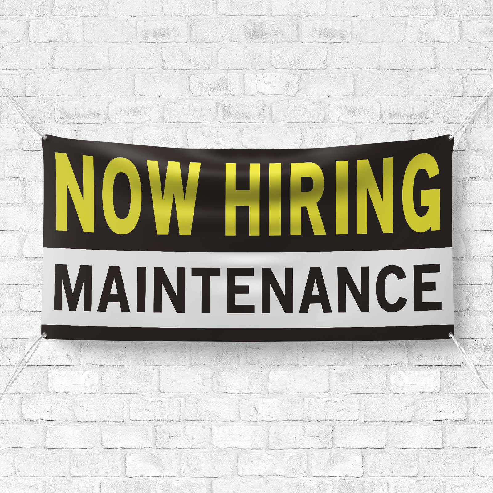 Now Hiring Maintenance 13 oz Heavy Duty Vinyl Banner Handyman Jobs Available