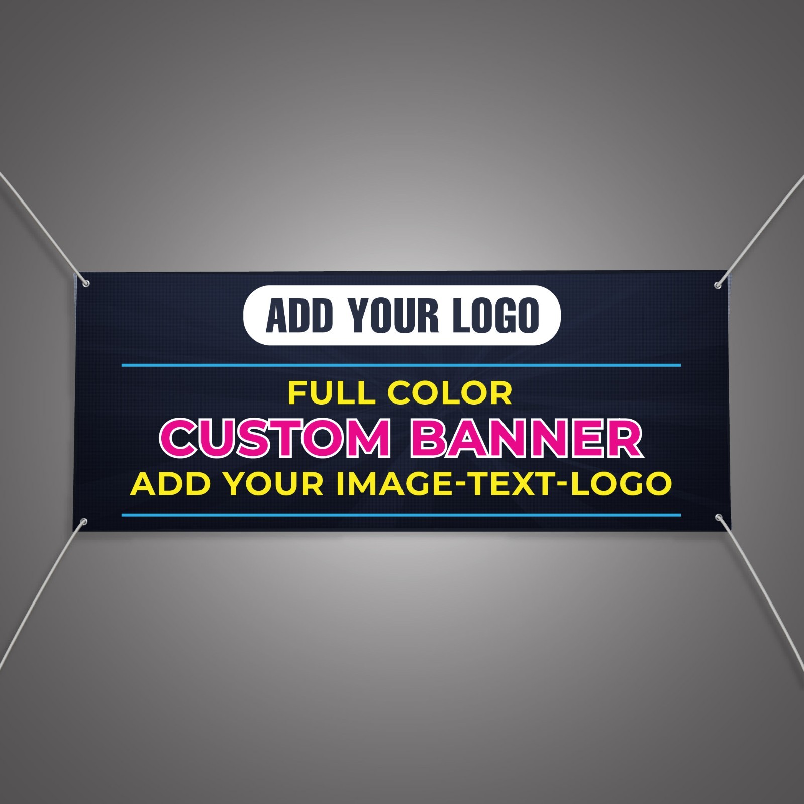 Custom Vinyl Banner 13oz | Personalized Indoor Outdoor Advertising Banner/Sign