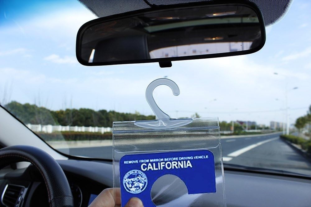 Clear Handicapped Placard Holder with Large Hanger – Perfect for Easy Transfers