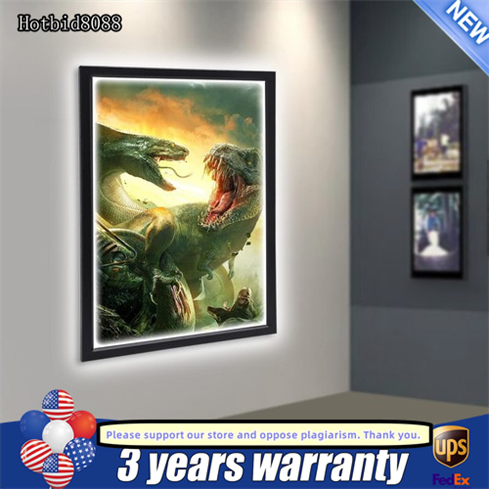 LED Light Box Restaurant Supermarket Movie Poster Display Frame Menu Sign Board