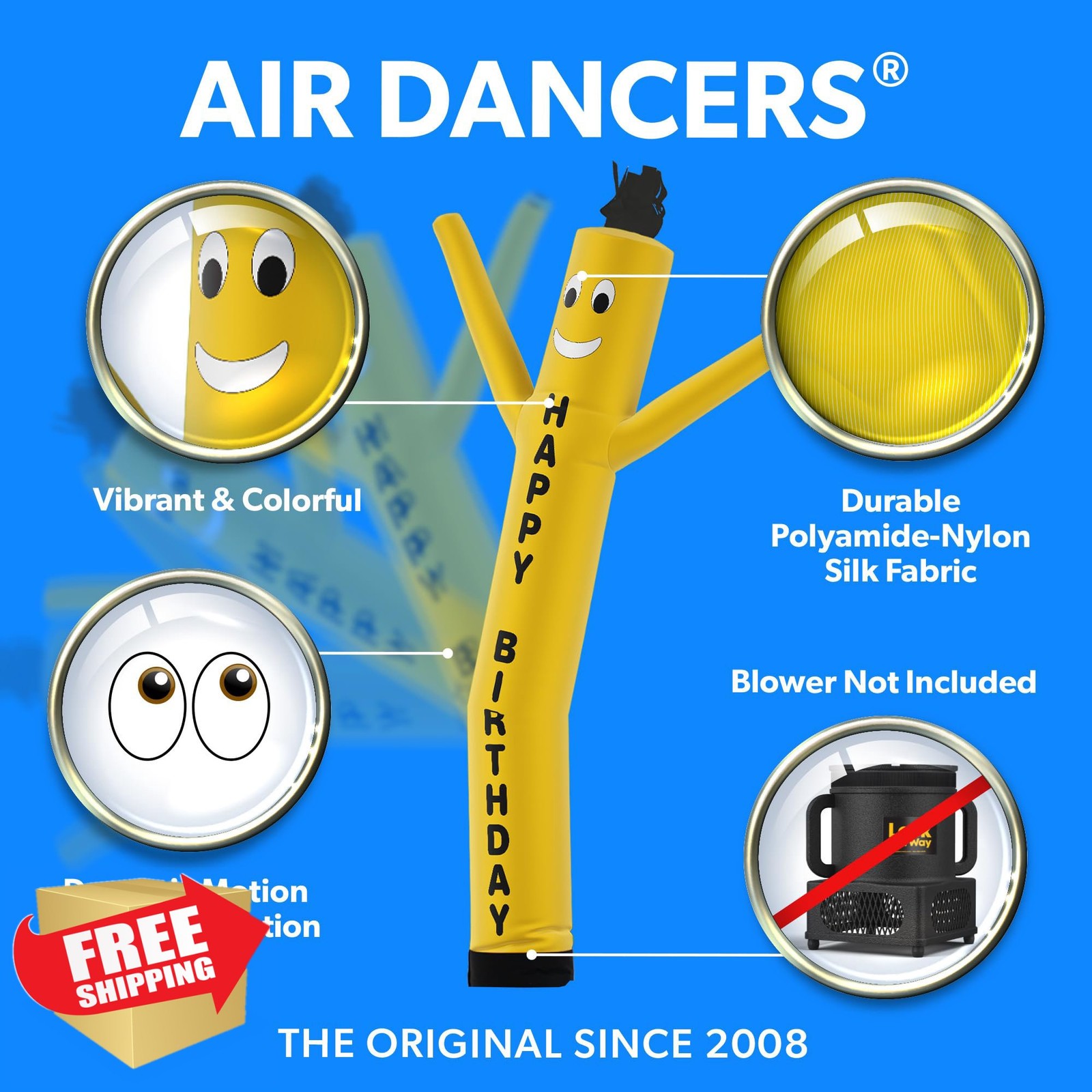 LookOurWay 7ft Happy Birthday Air Dancer