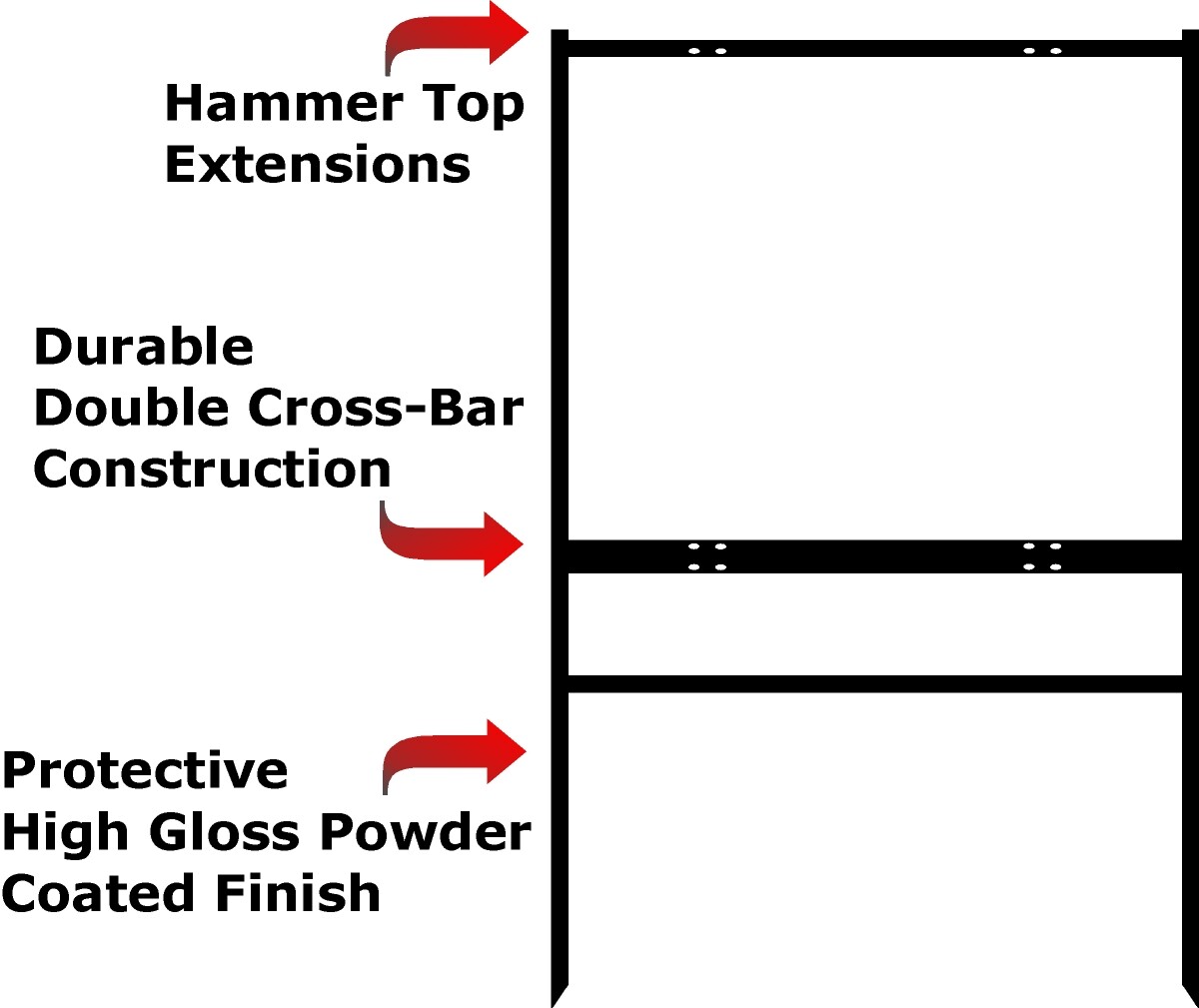 Real Estate Yard Sign Metal Frame, 24 x 30 Slide-In (1) Rider, Black (Pack of 1)