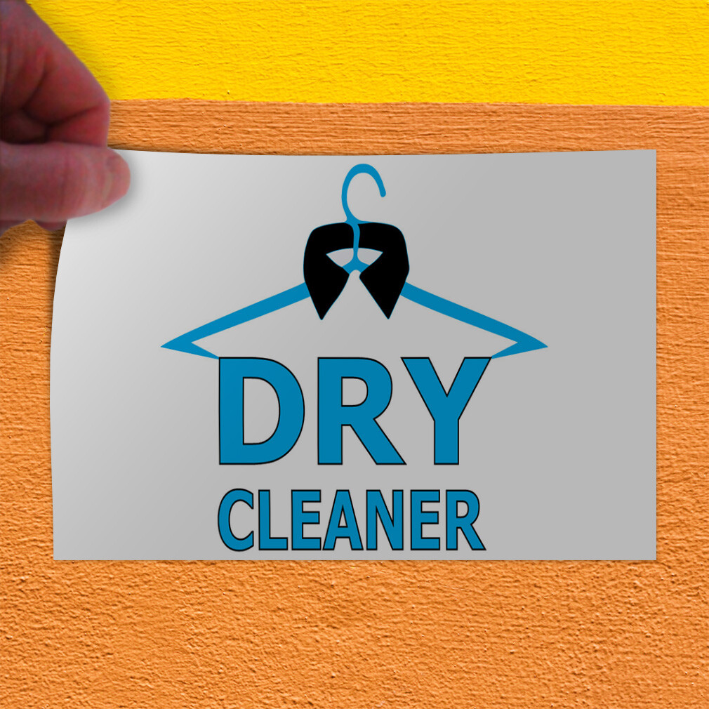 Decal Stickers Dry Cleaner Business B Vinyl Store Sign Label Business