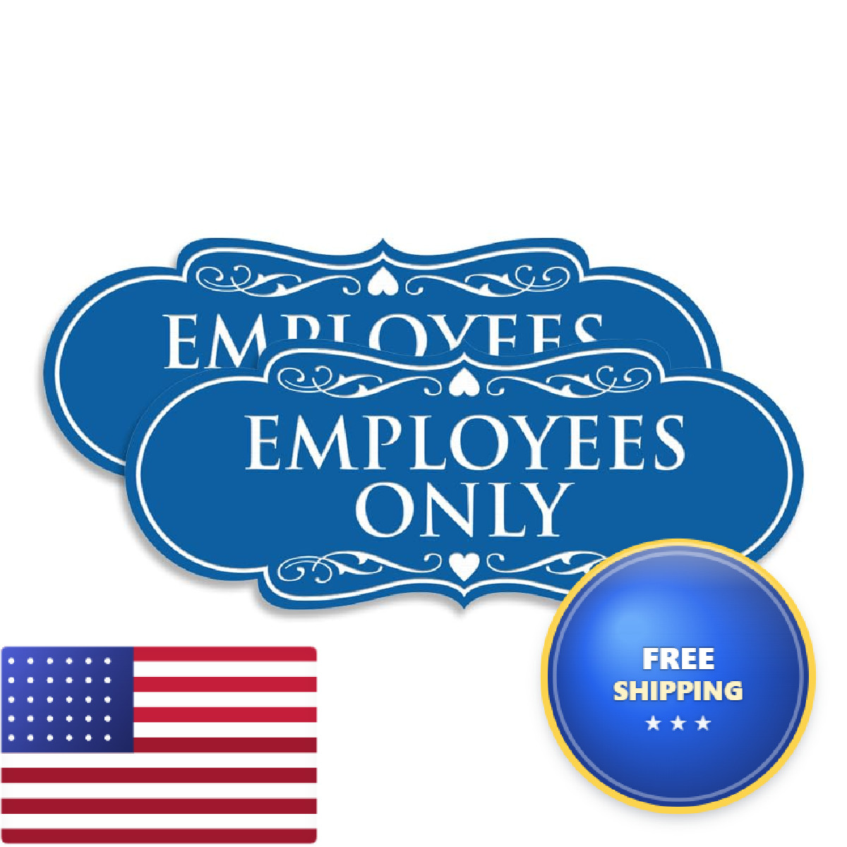 All Quality Designer Employees Only Sign Easy Installation Office Or Business