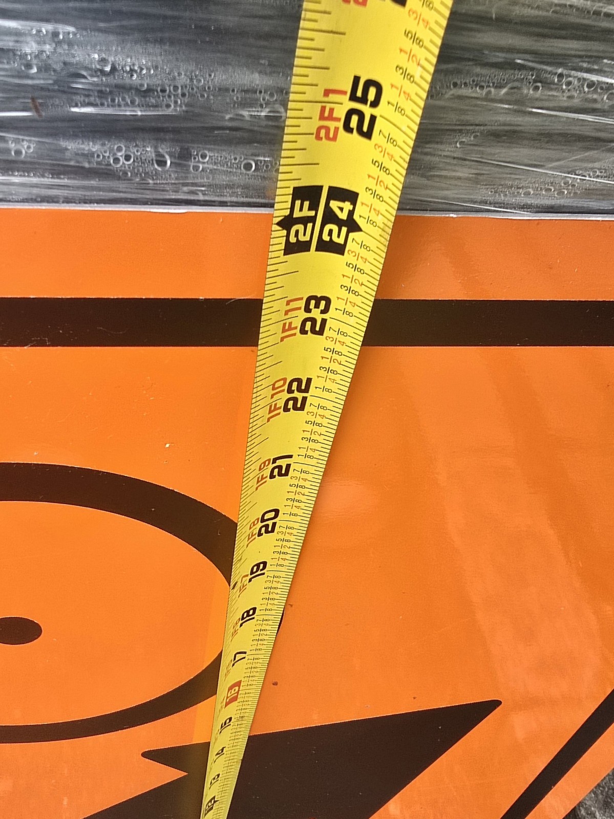 Bicycle Right Arrow Orange Reflective 24″ Street Sign Bike Lane Construction #1