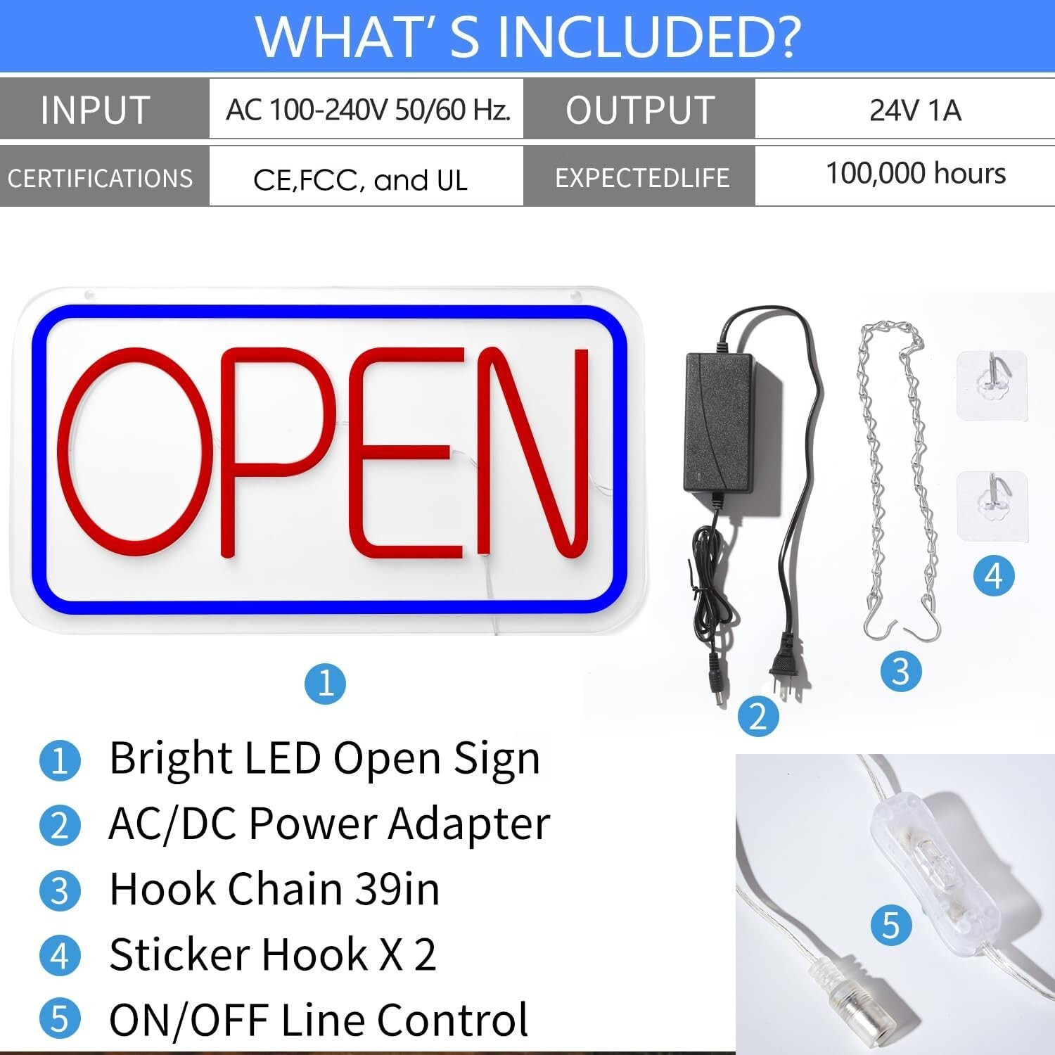 Neon Open sign