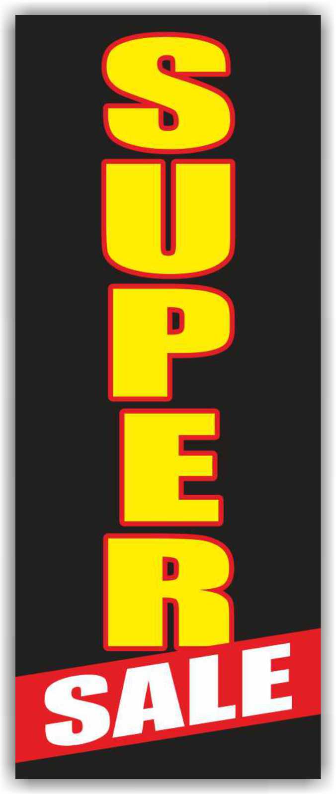 SUPER SALE Advertising Banner Vinyl Mesh Sign Clearance Retail Shop Discount
