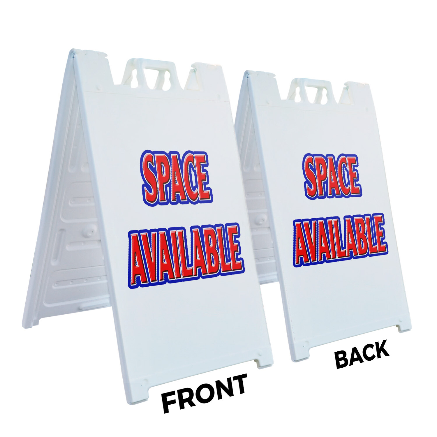 A-frame Sidewalk Space Available 24″ x 36″ Double Sided A-Frame Sidewalk Sign