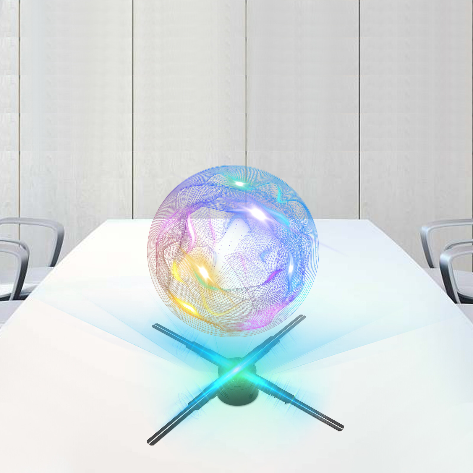 LED Hologram Fan Hologram Fan Projector with Remote 3D Hologram Display Fan USA