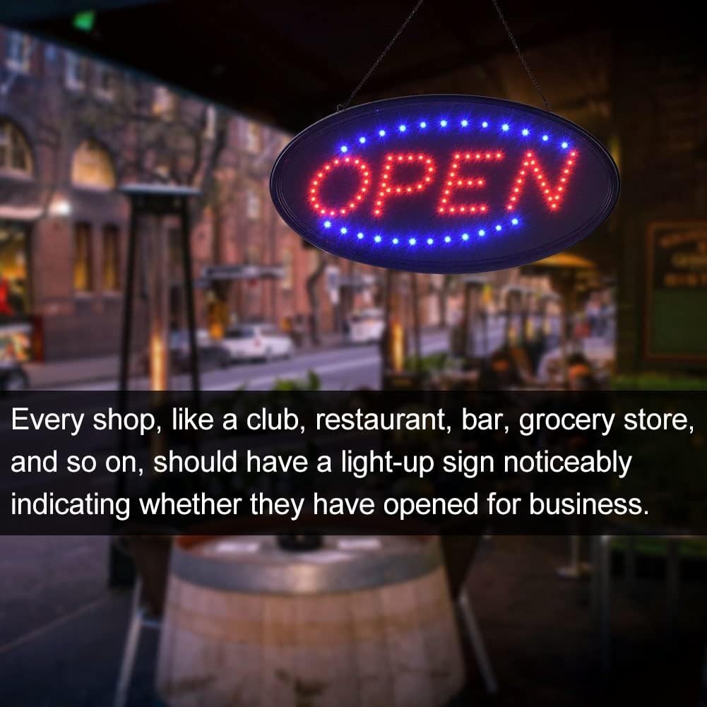 OPEN LED Neon Sign Animated Motion Ultra Bright Business Store Window w/ ON OFF