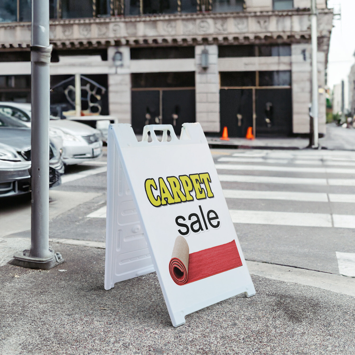 A-frame Sidewalk Carpet Sale 24″ x 36″ Double Sided A-Frame Sidewalk Sign