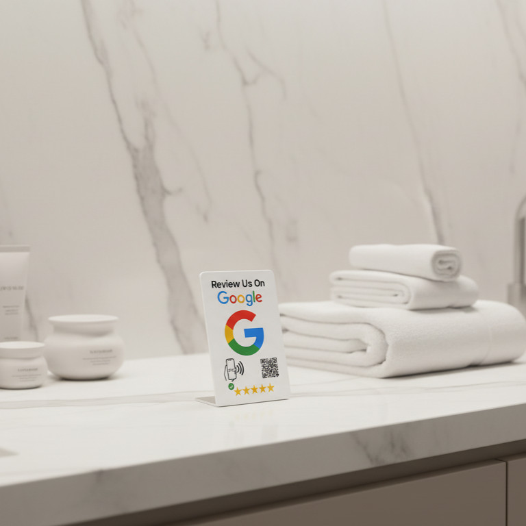 TAPro Google Review Stands -Tap Feedback Booster Product ( 3-Pack- White)