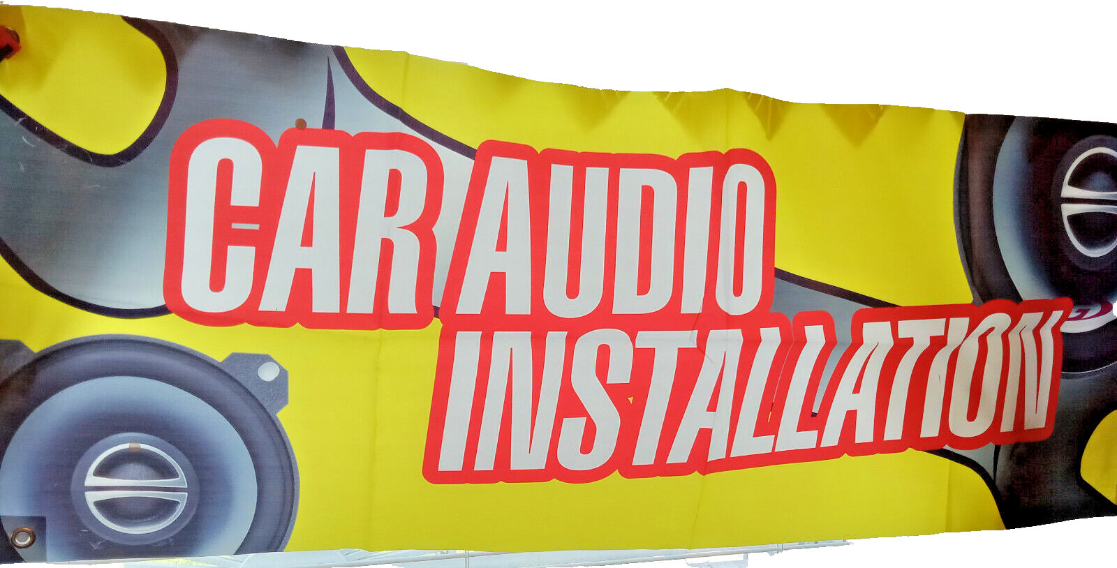 CAR AUDIO INSTALLATION Vinyl Banner Sign 18″X48″