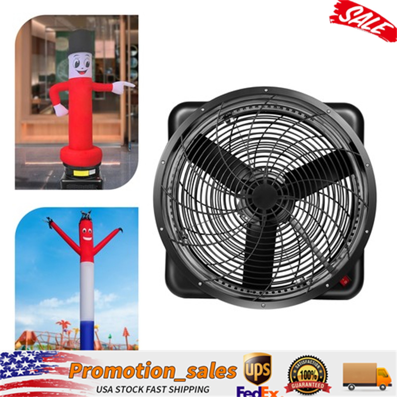 750W 18inch Air Blower Fan For Inflatable Sky Puppet Wavy Tube Man Dancing Doll