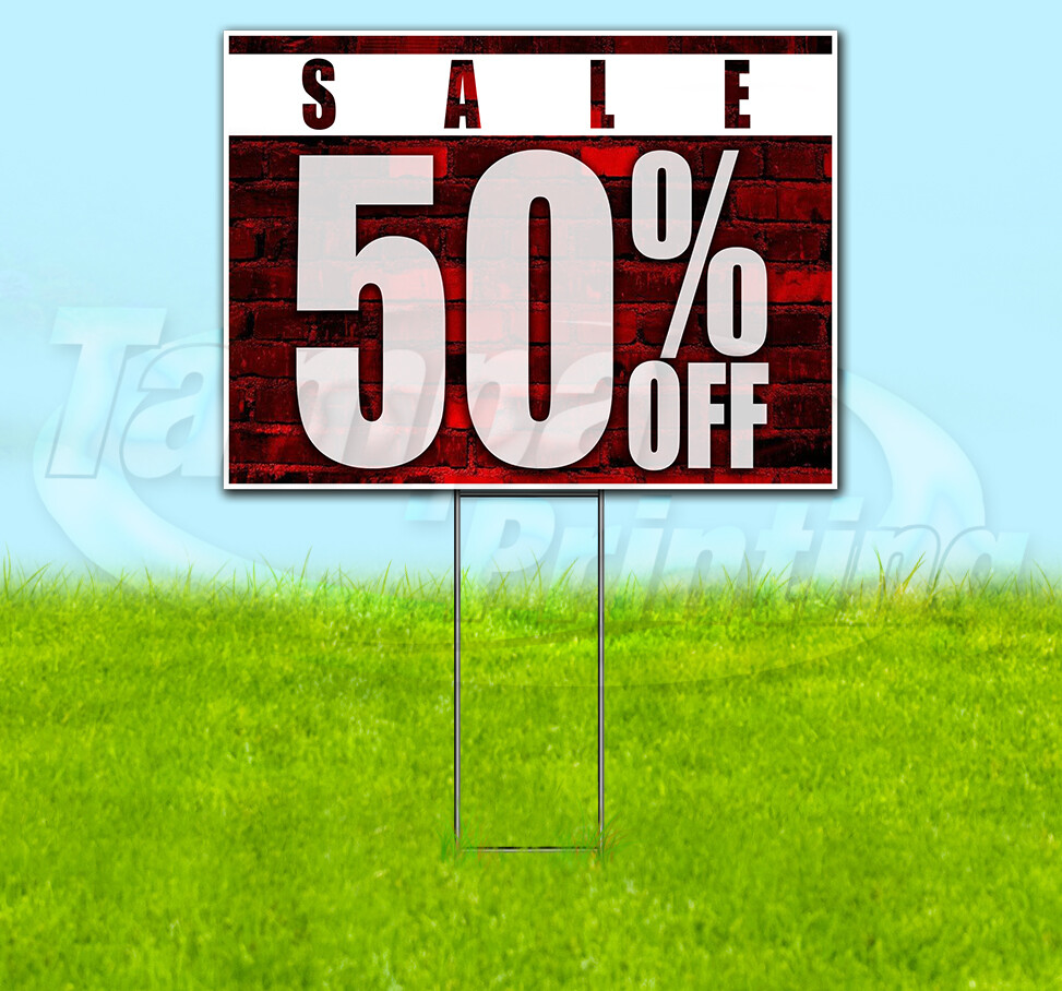 SALE 50% OFF Yard Sign Corrugated Plastic Bandit Lawn Decoration USA