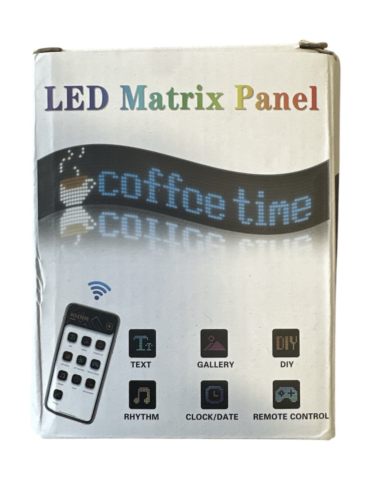 Led Matrix Panel Flexible 3.62” X 14.72” Sign With Remote Multi Color