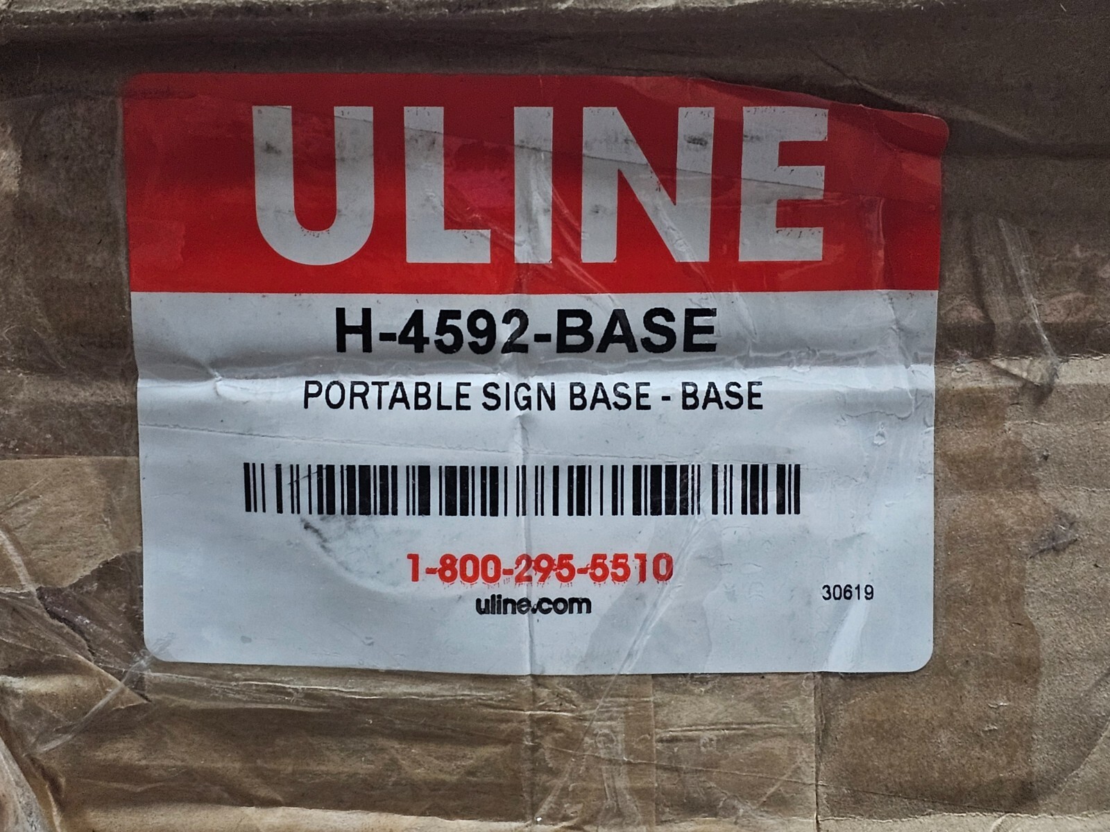 Uline H-4592-BASE Portable Sign Base Heavy-Duty Plasticm Black *BASE ONLY*