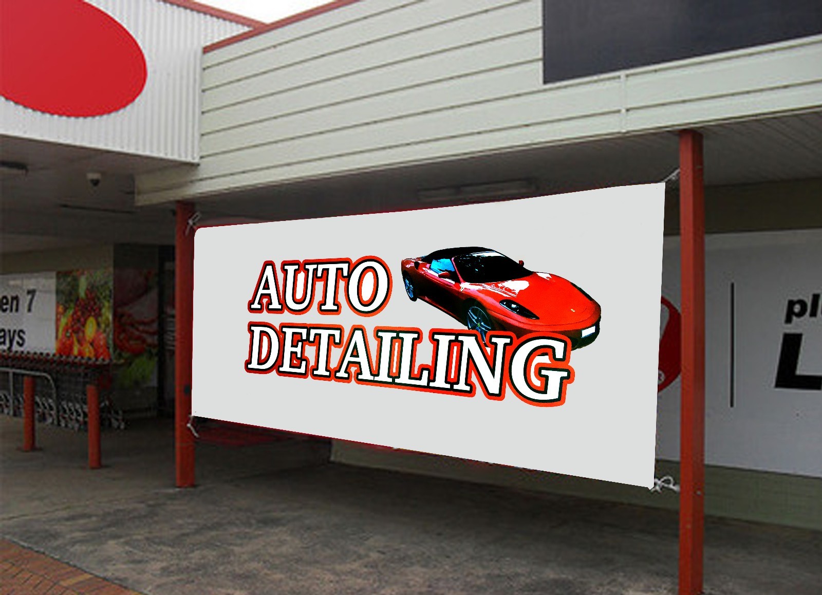 Auto Repair, Brake Service Retail Store Business Advertising Banners Signs Flags