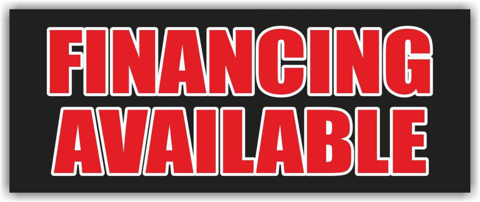 FINANCING AVAILABLE Advertising Banner Vinyl Mesh Sign Credit cash receipt