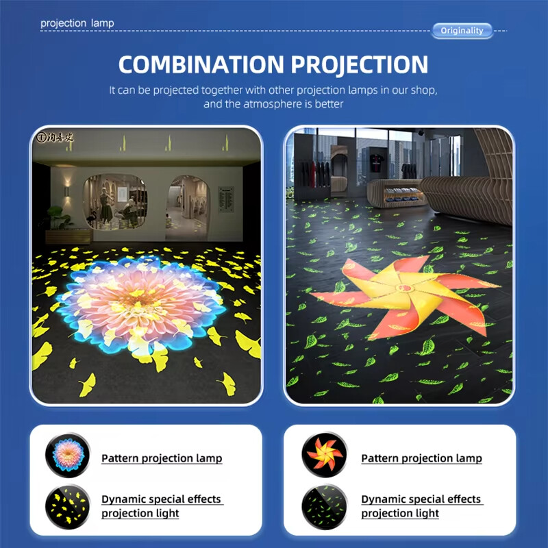 15W-600W Custom Dynamic Effect Projection Lights Waterproof LED Gobo Projector