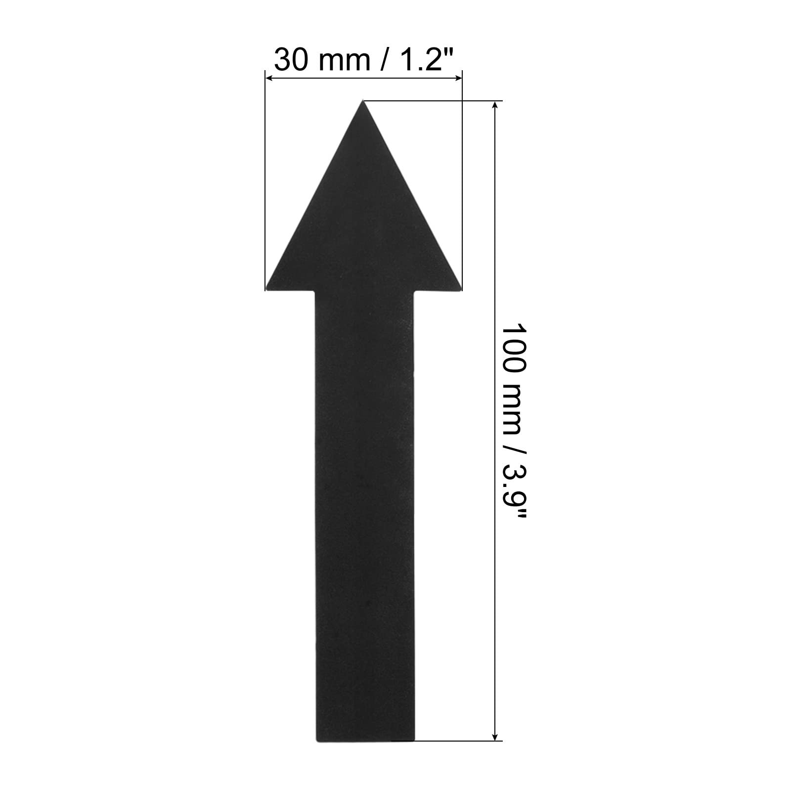 Arrow Sticker 4 Inch, 6 Sheet Directional Sign PVC Adhesive Removable Floor D…