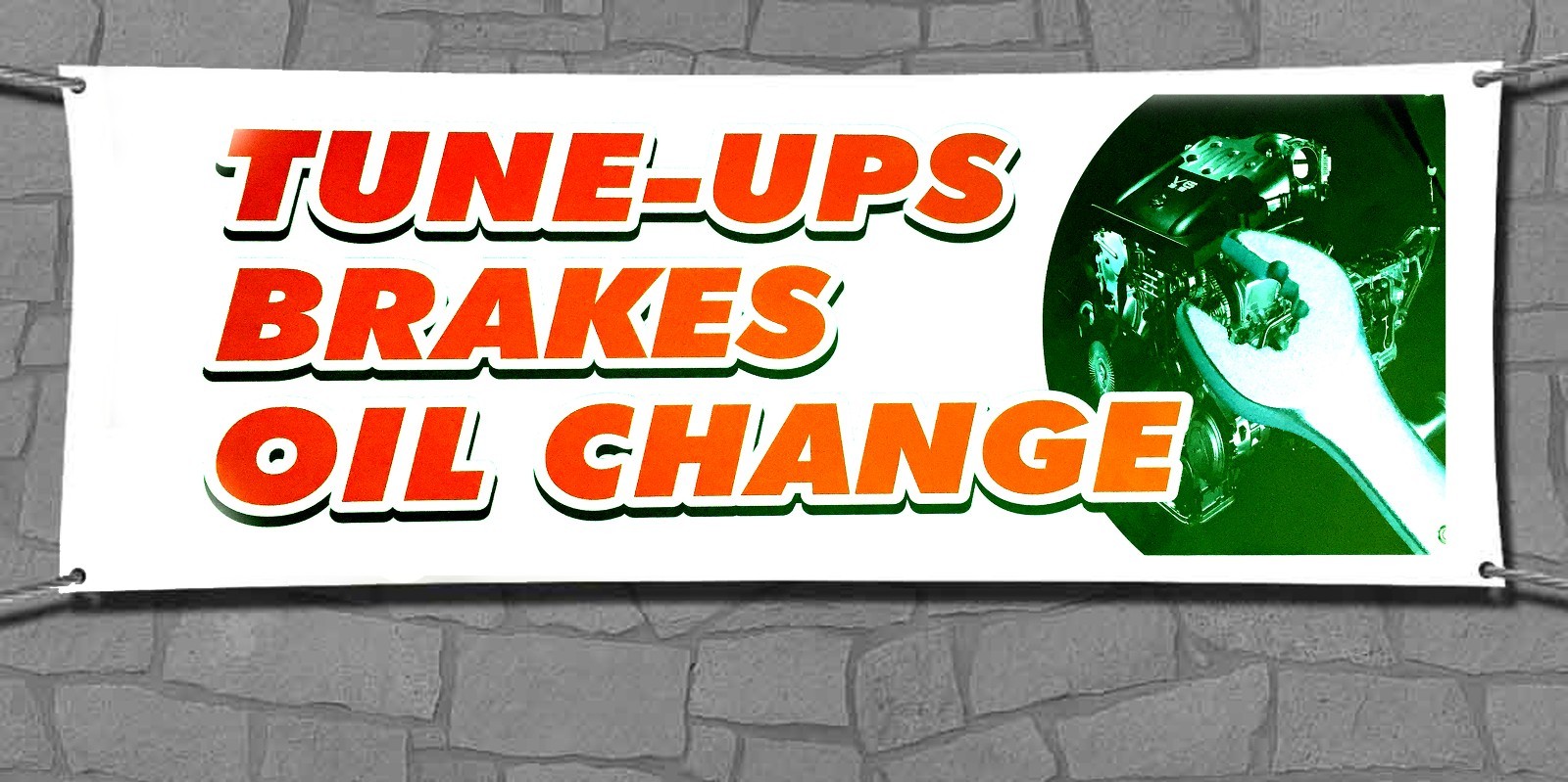Auto Repair, Brake Service Retail Store Business Advertising Banners Signs Flags