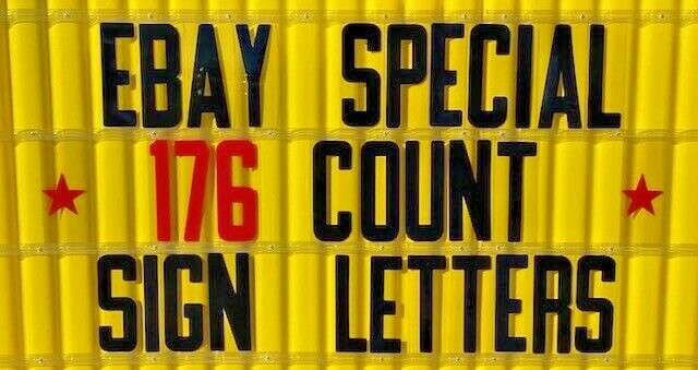 8″ Changeable Sign Letters for Outdoor Marquee Portable Signs