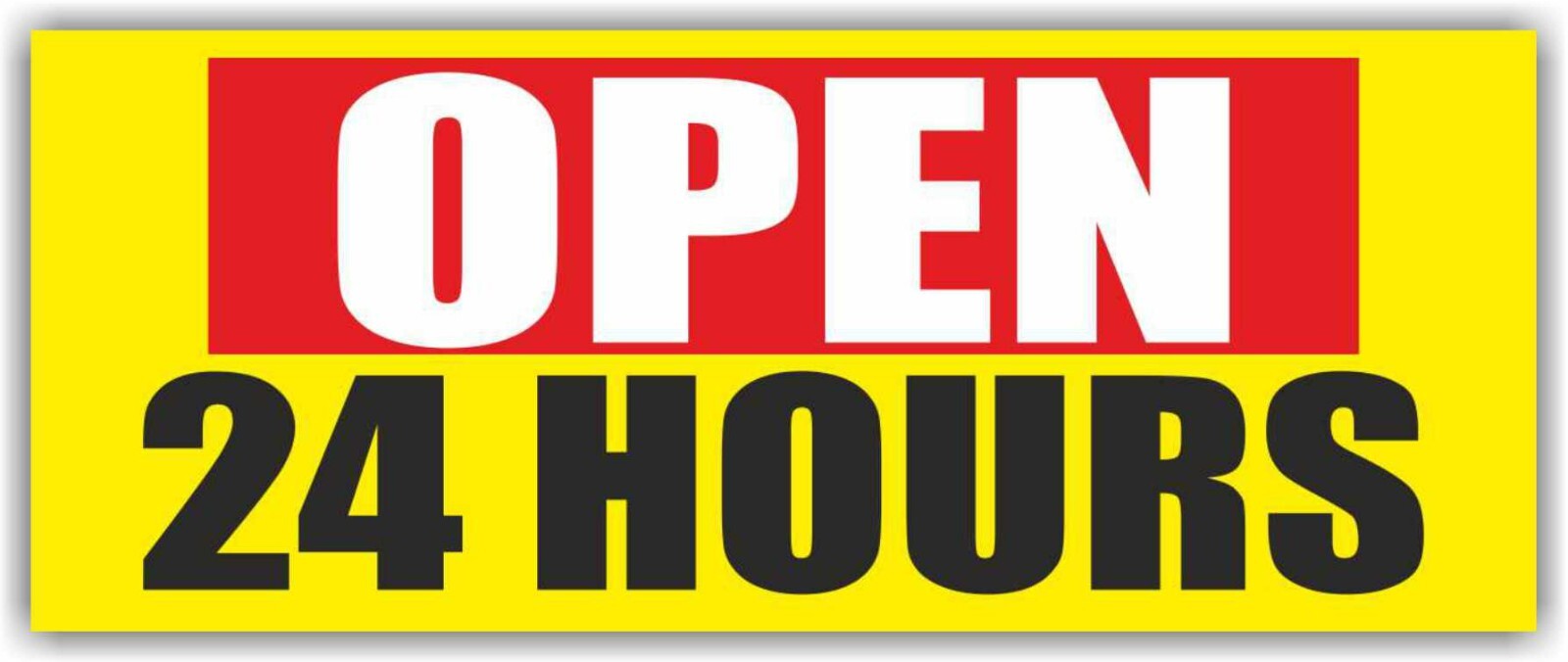 OPEN 24 HOURS Advertising Banner Vinyl Mesh Sign welcome now open grand opening