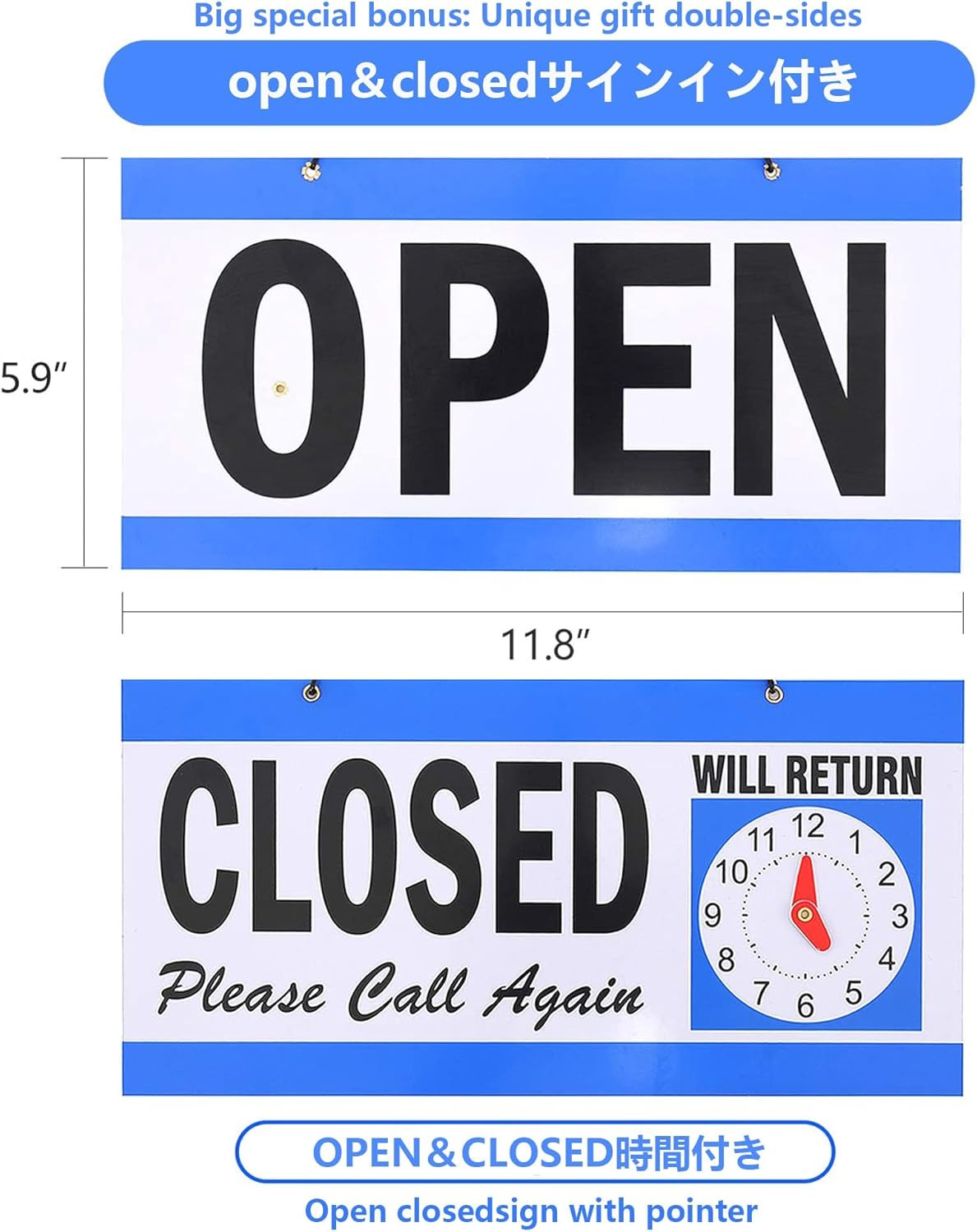 Bright LED Open Sign with Flashing Modes – Perfect for Businesses!